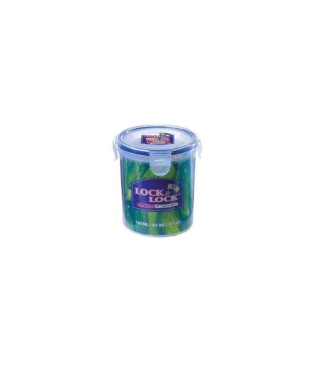Lock & Lock Round Food Container (Clear/Blue) (24.6oz)