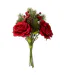 Bouquet de Fleurs Artificielles Roses 28cm Rouge-1