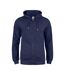 Sweat À Capuche Premium Oc Homme Bleu Marine Foncé Clique-1