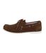 Mens Cow Suede Flat Boat Shoes Brown Tommy Hilfiger-2