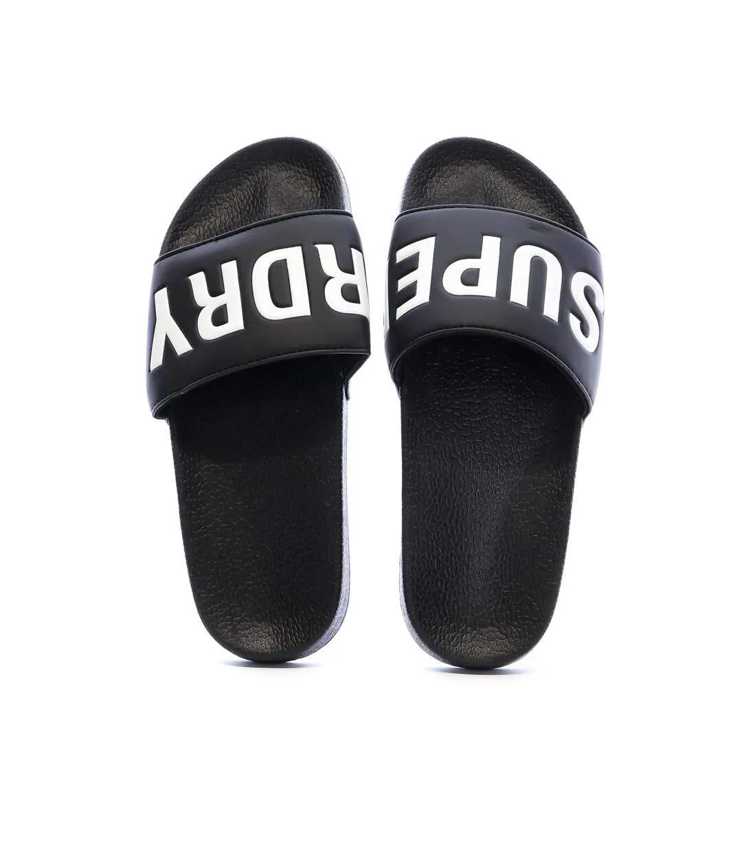 Claquettes noir/blanc homme superdry  pool slide-2