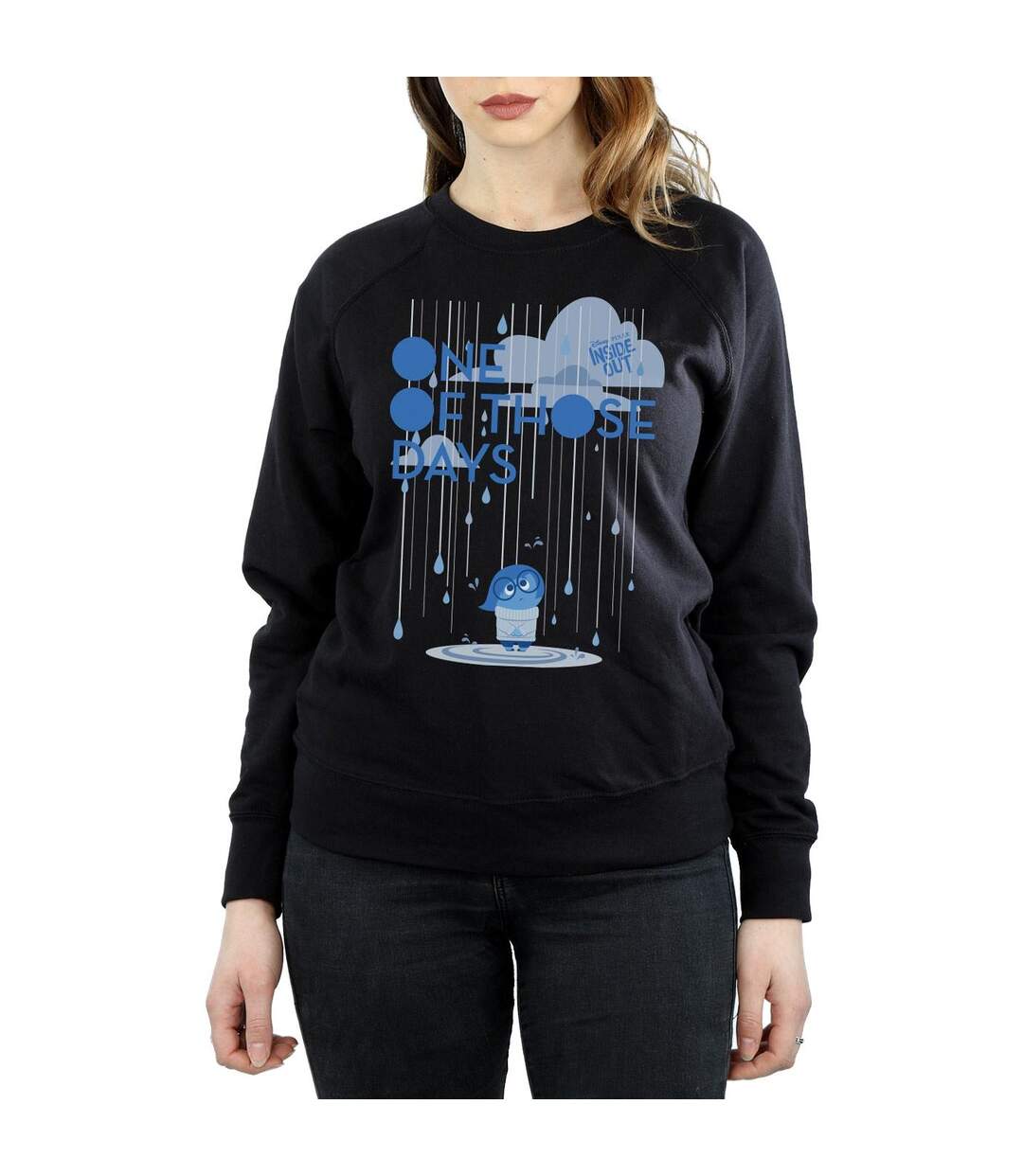Disney - Sweat INSIDE OUT ONE OF THOSE DAYS - Femme (Noir) - UTBI9892-3