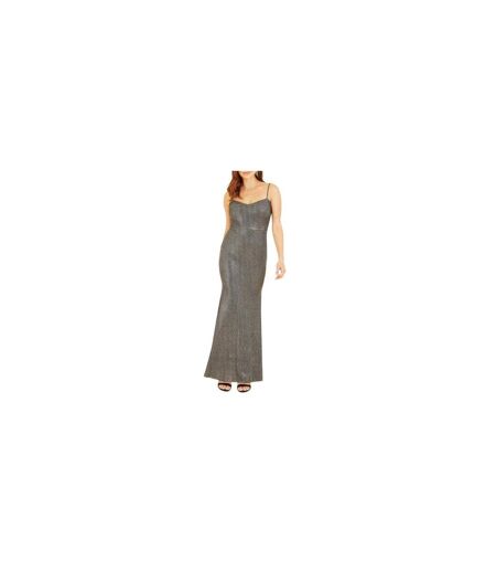 Robe Longue Officiel Motif/style Scintillant Femme Noir Mela London