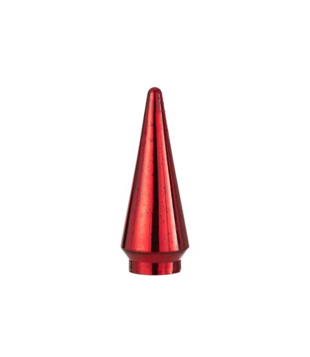 Sapin de Noël en Verre Led 34cm Rouge