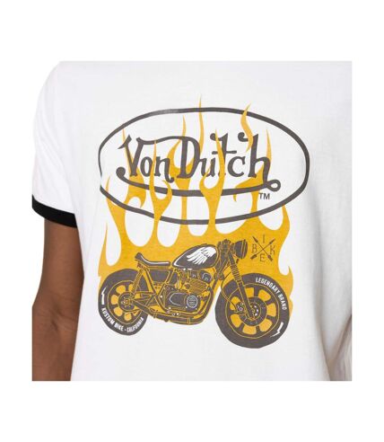 T-shirt homme col rond avec print en coton Fire Vondutch