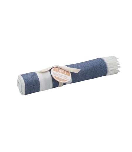 Wave hammam seaqual bath towel one size blue MidOcean