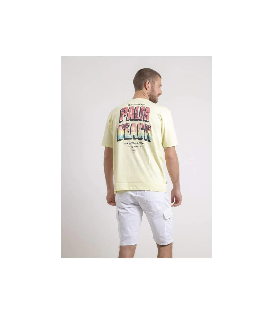 T-shirt col rond oversize pur coton NAHAMAS-2