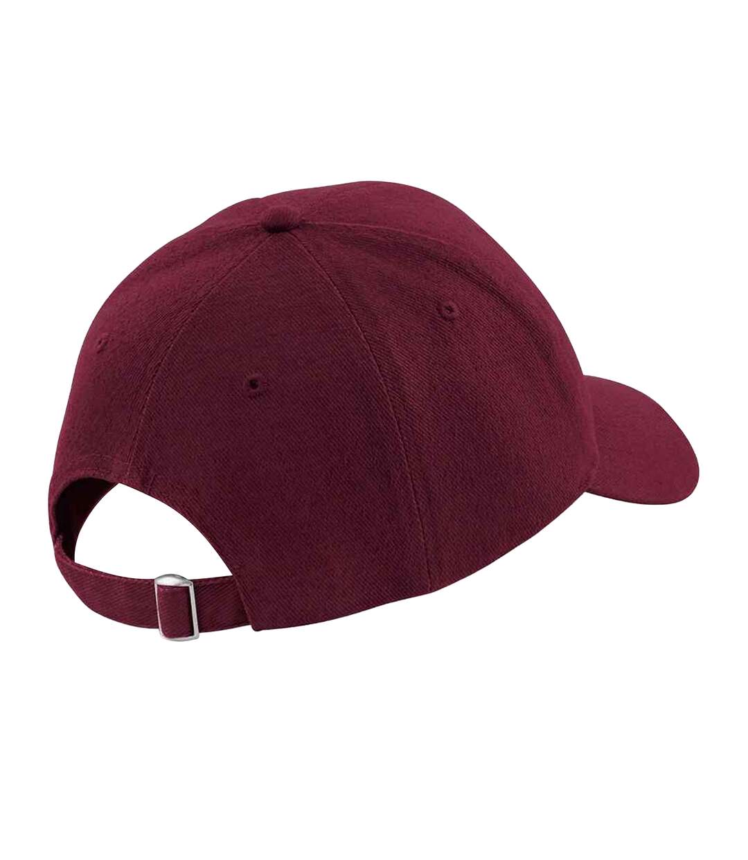 Casquette de baseball 100% coton épais adulte unisexe bordeaux Beechfield-2