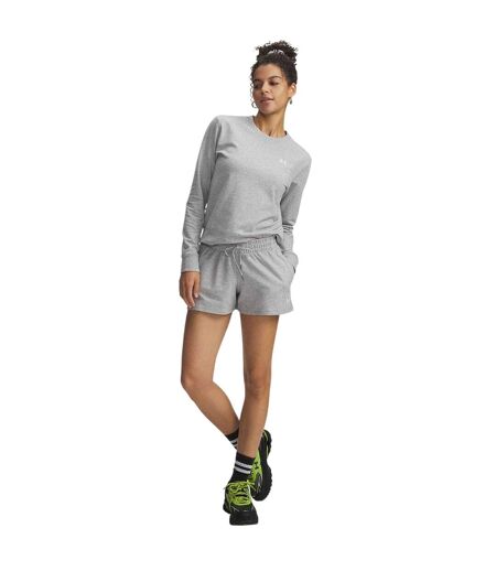 Womens/ladies Terrycloth Shorts Grey Under Armour