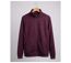 Cardigan Zippé Homme en Polaire Tricot Bordeaux – Col Montant & Coudières Suédine-5