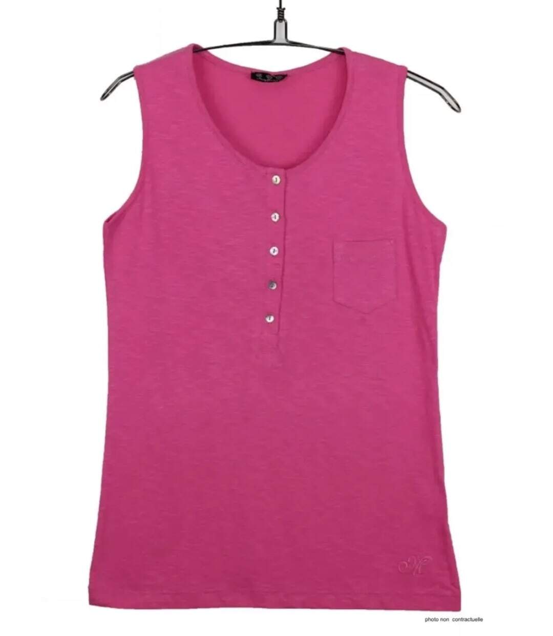 Mayflower ANDY3F Débardeur femme fuchsia en coton pour un look estival vibrant-2