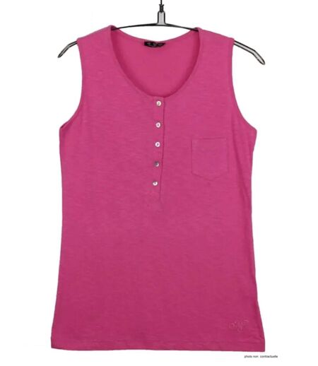 Mayflower ANDY3F Débardeur femme fuchsia en coton pour un look estival vibrant