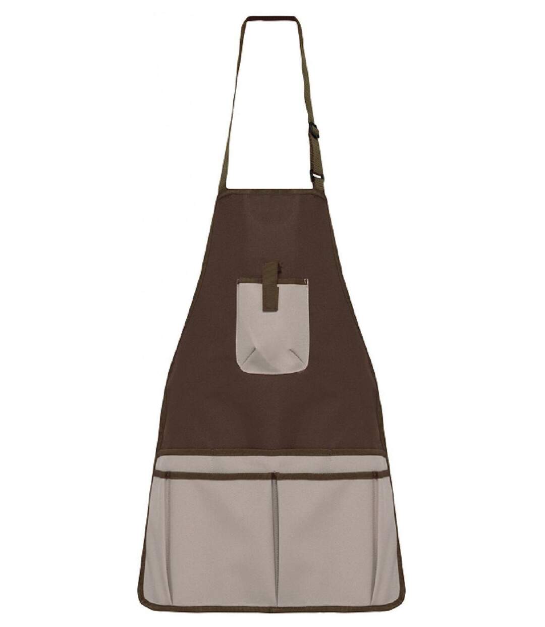 Tablier de jardinier imperméable - Unisexe - WK840 - marron et beige-1