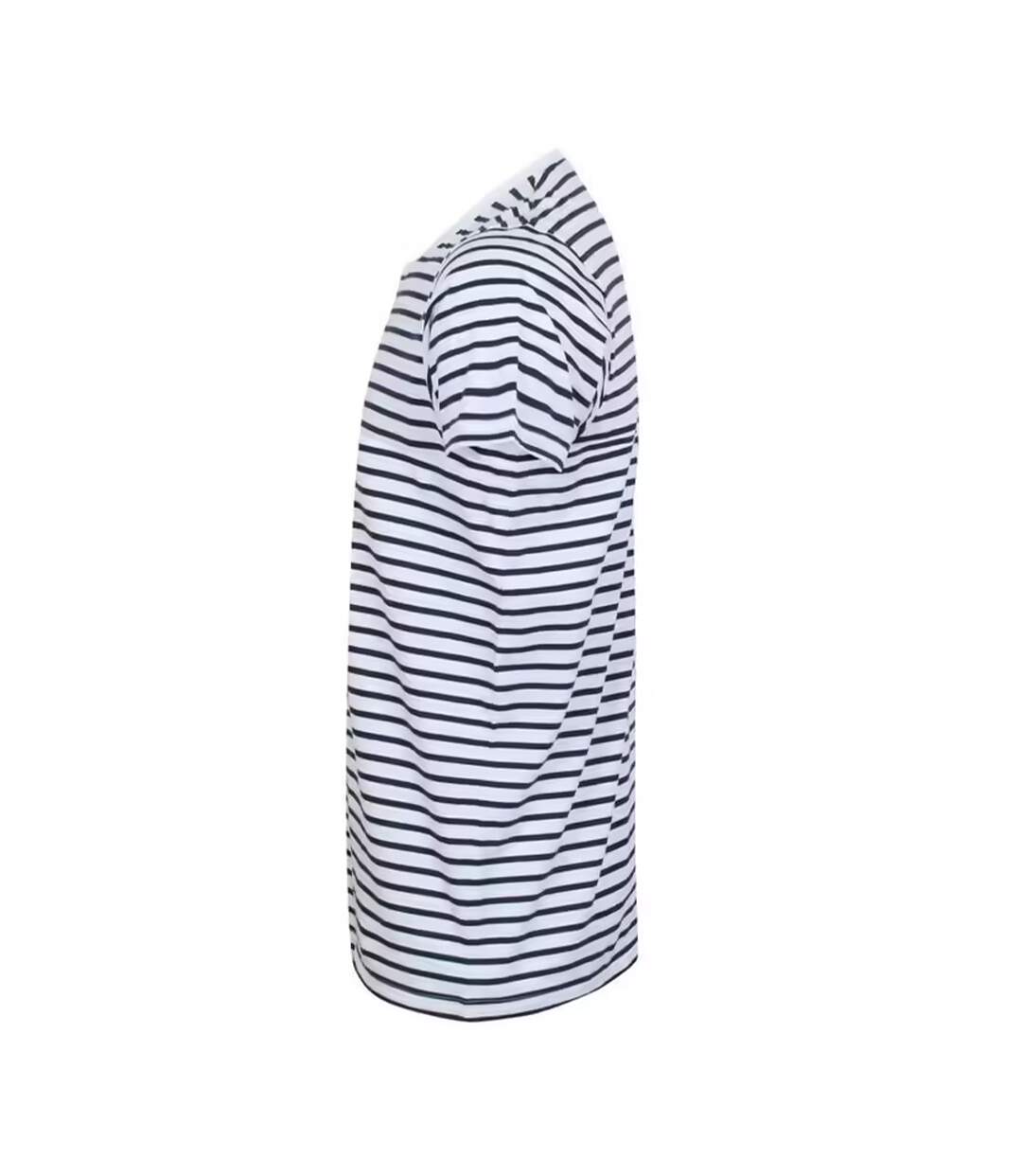 T-shirt Adulte Blanc Bleu Marine Oxford SF Men-3