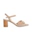 Womens/ladies Jayar Suede Block Heel Sandals Taupe Dune London-1