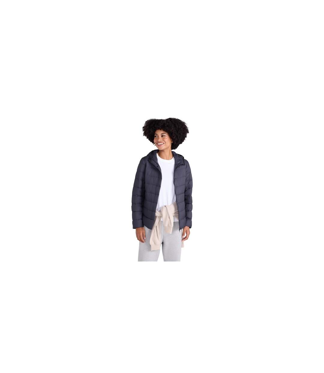 Womens/ladies Lightweight Packable Jacket Black Mountain Warehouse-1