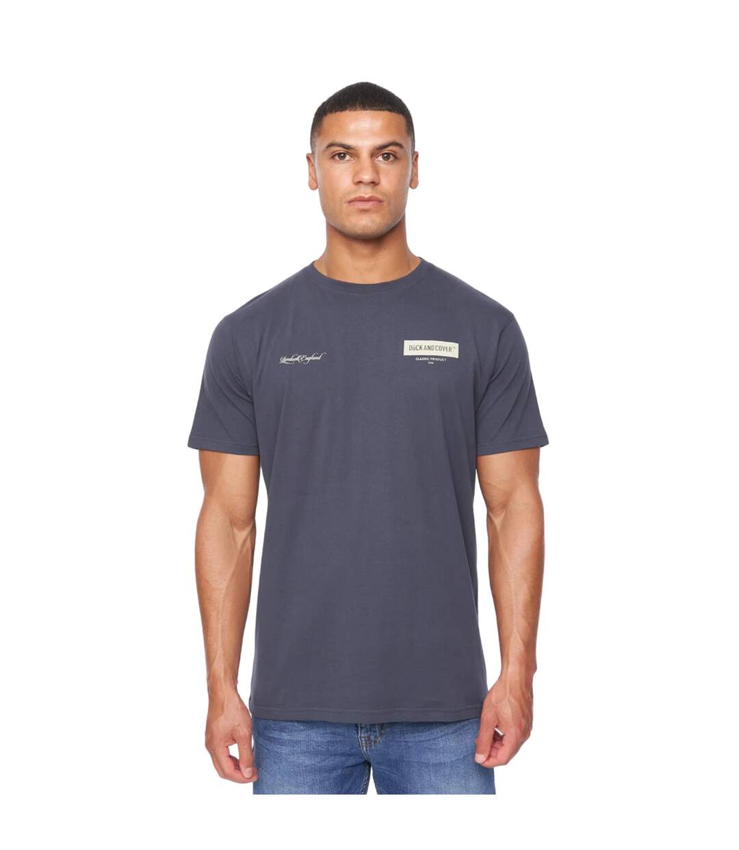 Mens Mersak T-shirt Navy Duck And Cover-1