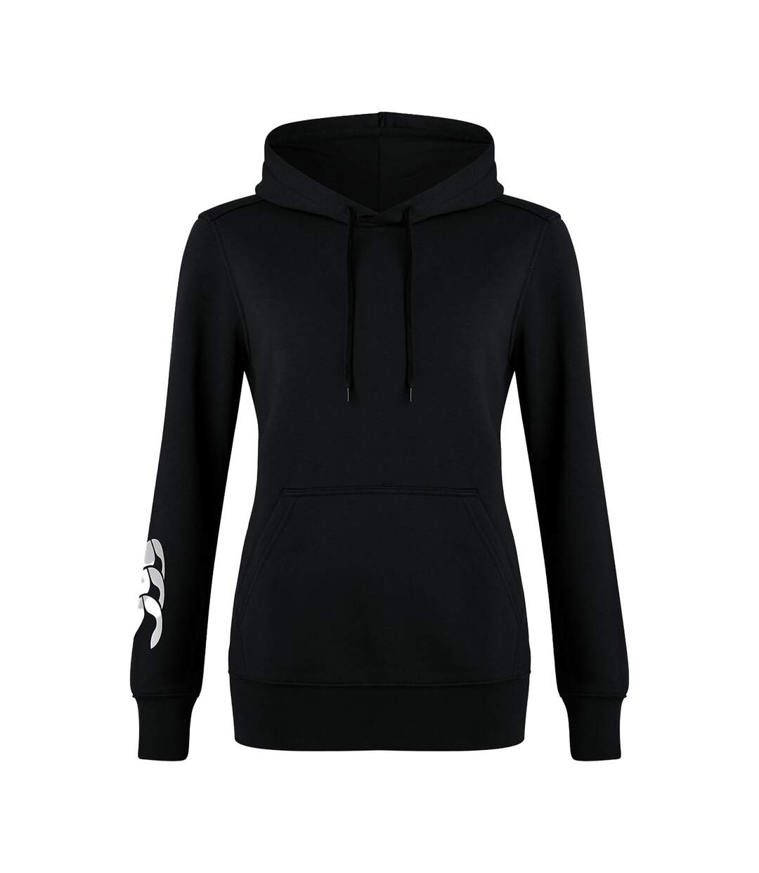 Womens/ladies Club Logo Hoodie Black Canterbury-2
