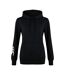 Womens/ladies Club Logo Hoodie Black Canterbury-2