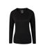 Womens/ladies Endurance Long-sleeved Top Black Mountain Warehouse-1