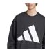 Mens Logo Crew Neck Sweatshirt Black Adidas-4
