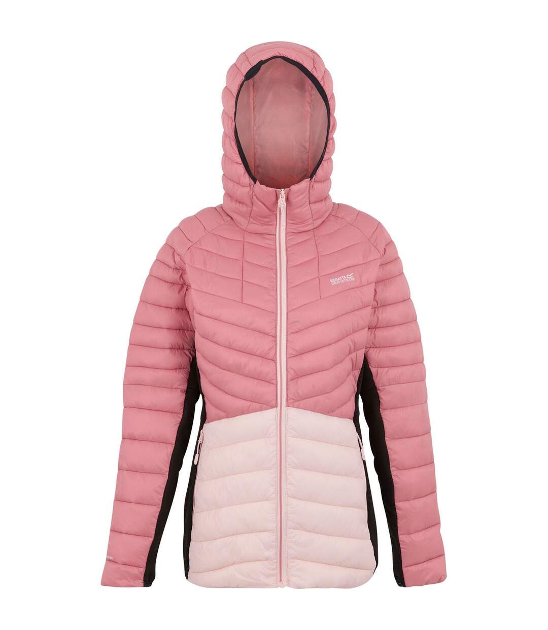 Doudoune Matelassée Leedre Femme Vieux Rose Rose Noir Regatta-1