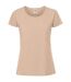 T-shirt Ajusté Femmes Beige Fruit Of The Loom-1