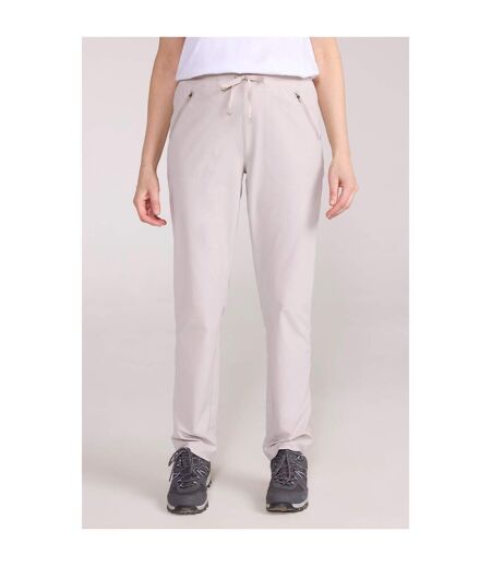 Womens/ladies Explore Hiking Trousers Beige Mountain Warehouse