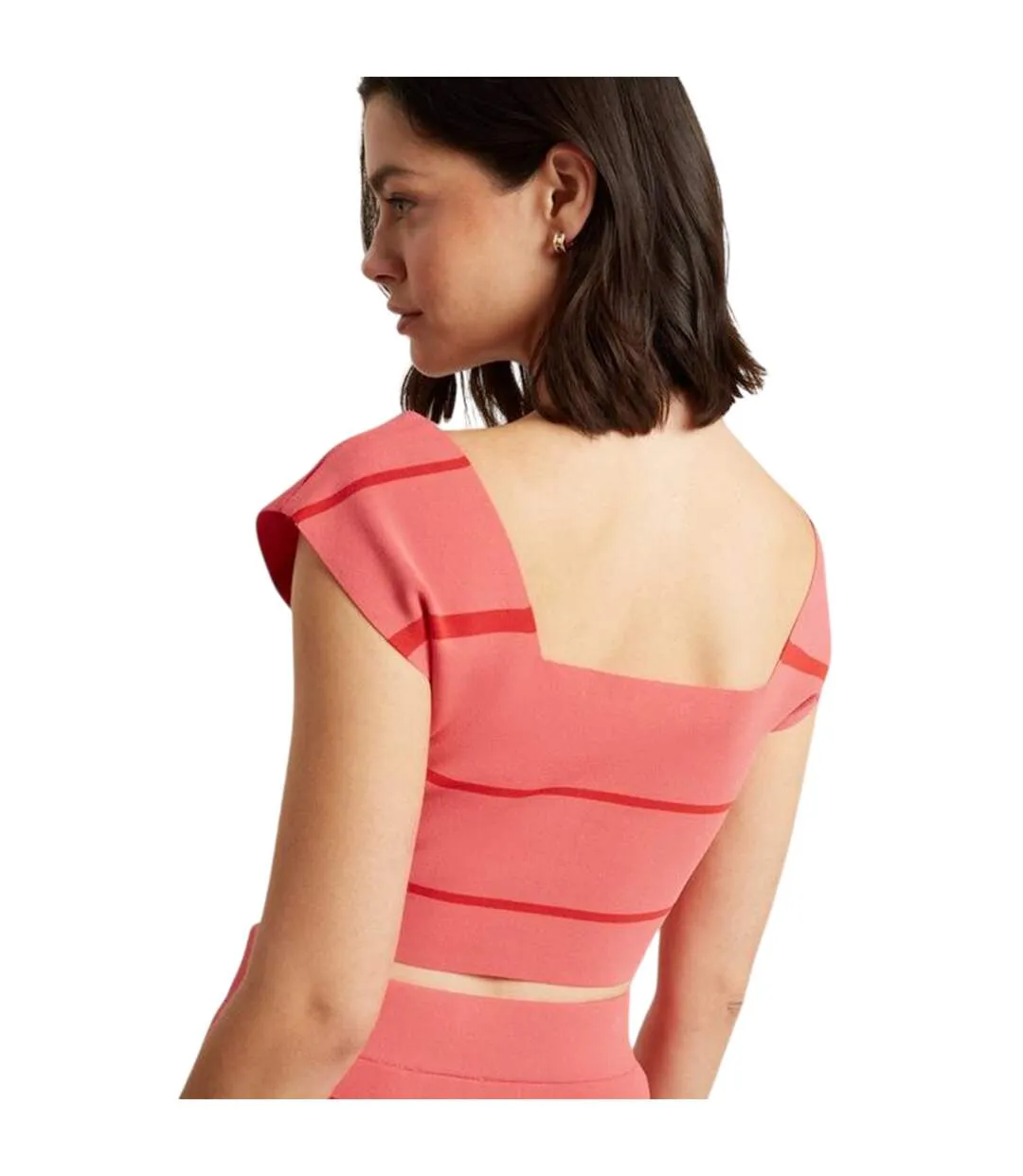 Womens/ladies Knitted Top Coral Ted Baker-2