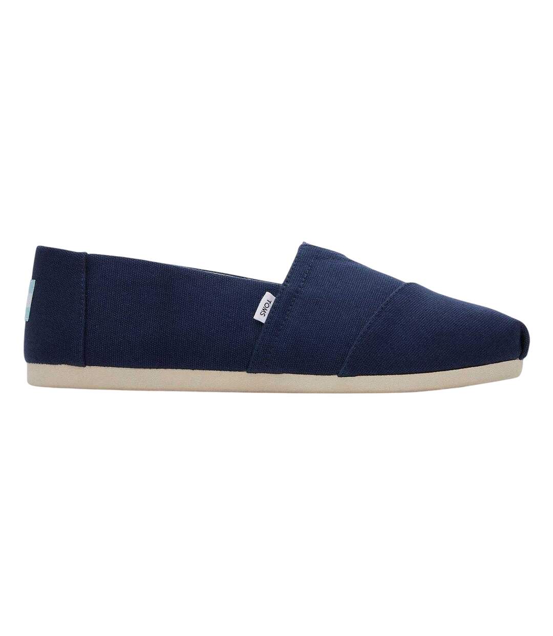 Unisex Adult Alpargata Canvas Shoes Black White Toms-1