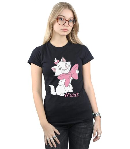 Disney - T-shirt ARISTOCATS MARIE BOW - Femme (Noir) - UTBI16231