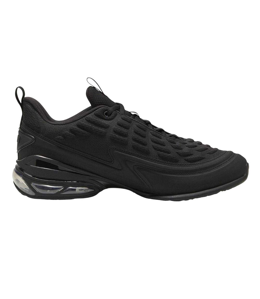 Mens Meza Logo Trainers Triple Black Puma-1