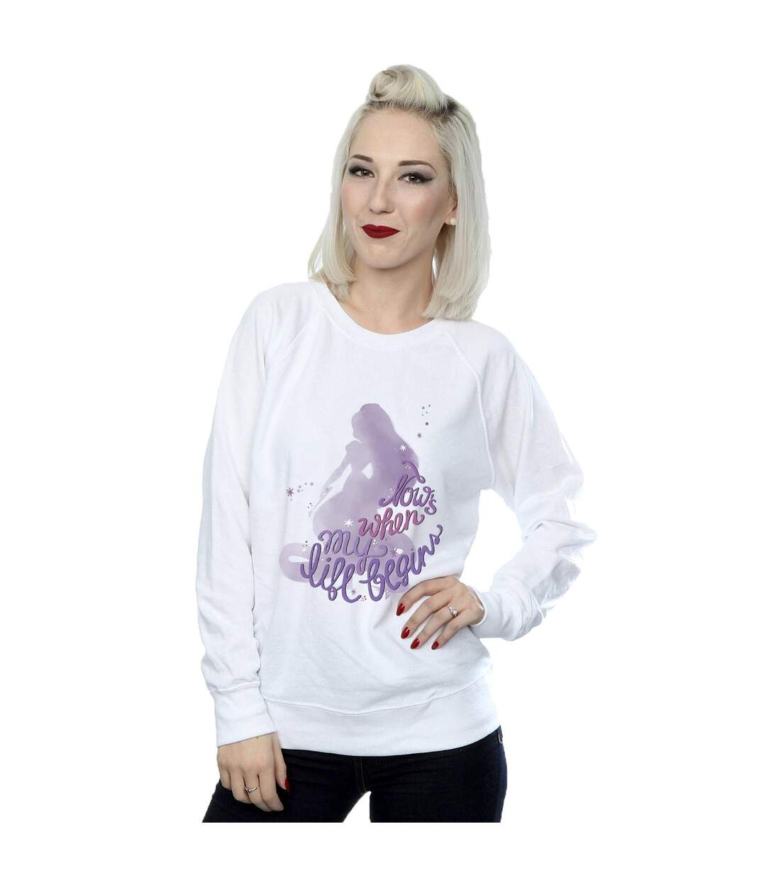 Disney Sweatshirt Femmes/Dames Tangled Now's When My Life Begins (Blanc) - UTBI40842-2
