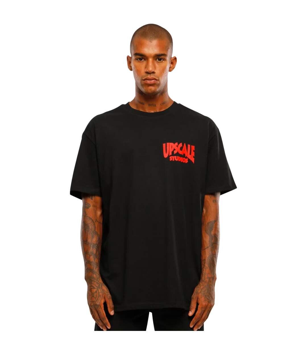 Mens Upscale Studios Oversized T-shirt Noir Mister Tee-1