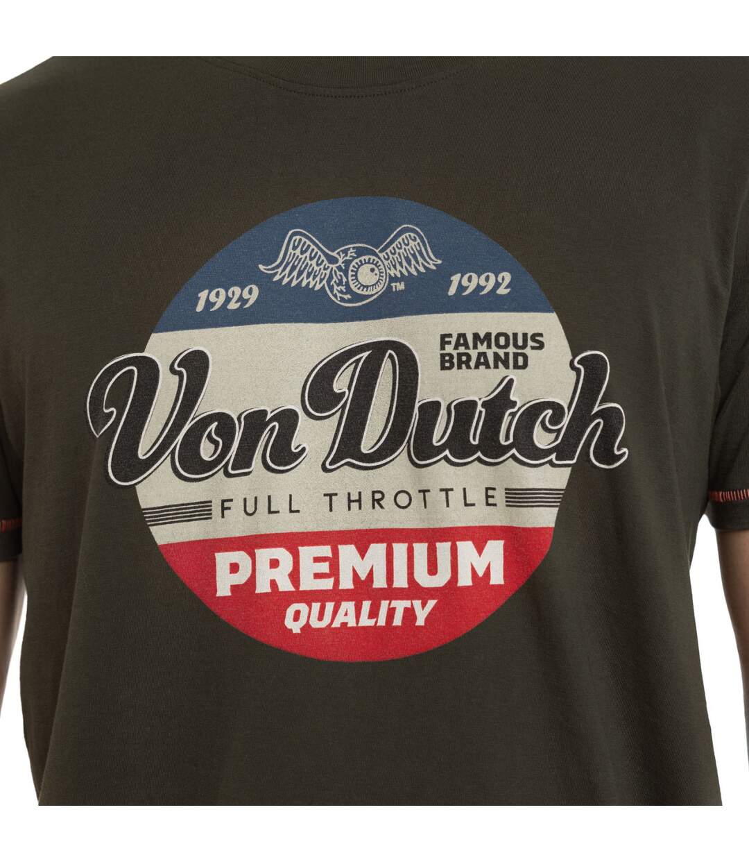 T-shirt homme regular fit col rond en jersey Full Vondutch-2