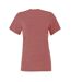 Bella + Canvas Womens/Ladies Heather Jersey Relaxed Fit T-Shirt (Mauve) - UTBC5053