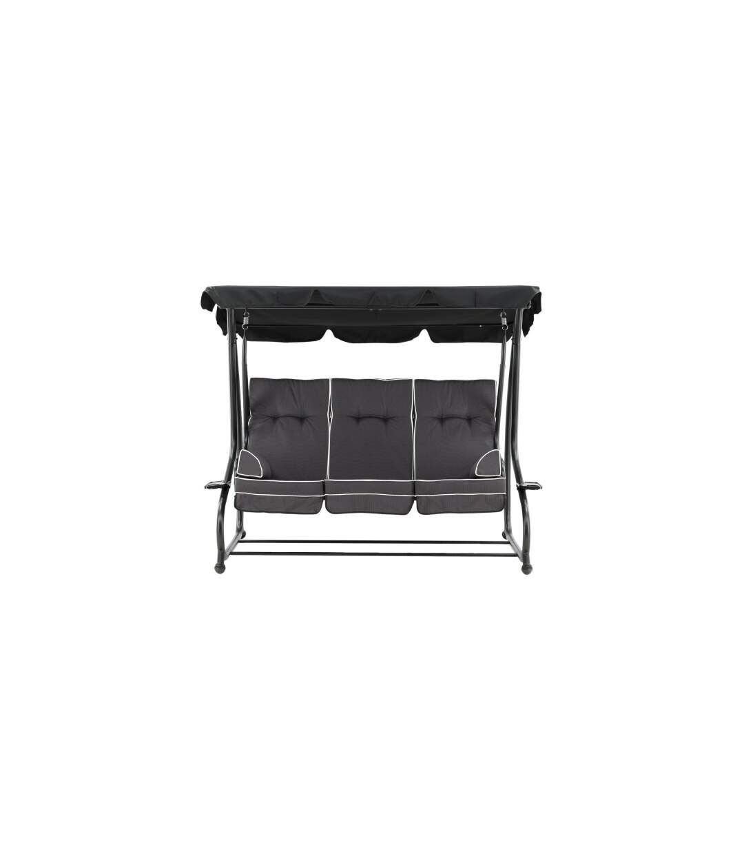 Ensemble de Coussins 3 Places Hanna 165cm Gris-3