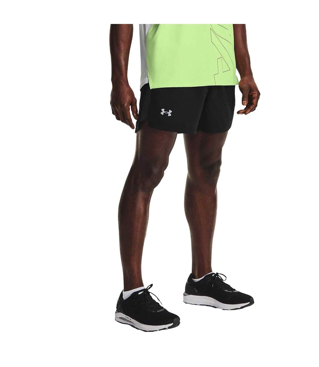 Mens Launch Lightweight Running Shorts Black Under Armour-4