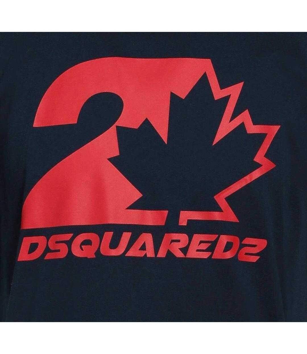 Unisex Adult Maple Leaf Cool Fit T-shirt Dark Navy DSquared2-4