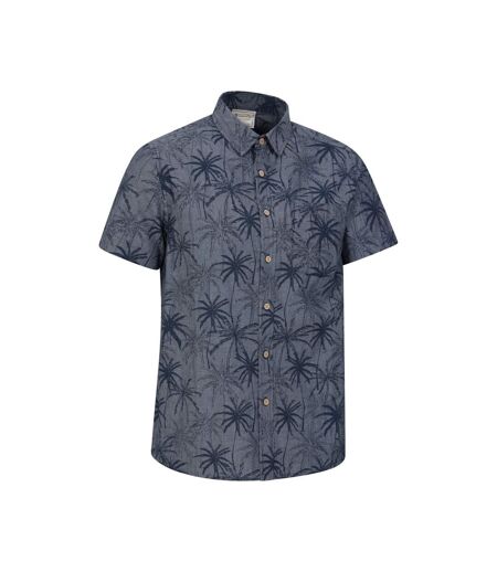 Mountain Warehouse Mens Tropical Palm Tree Shirt (Dark Blue)