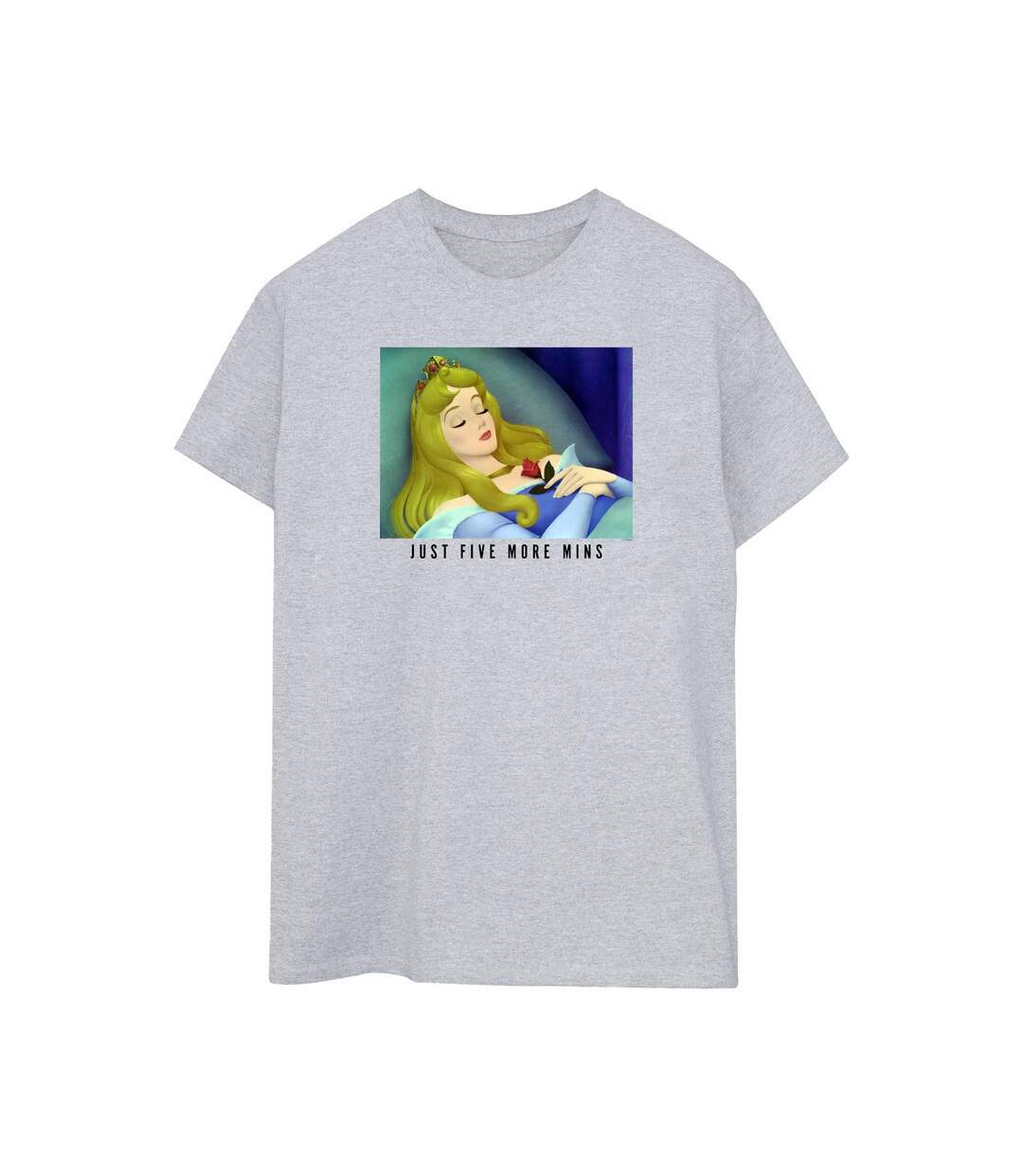 Disney Princess - T-shirt SLEEPING BEAUTY FIVE MORE MINUTES - Femme (Gris chiné) - UTBI51881-1