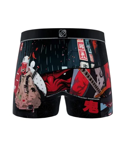 Boxer noir/rouge homme freegun montre