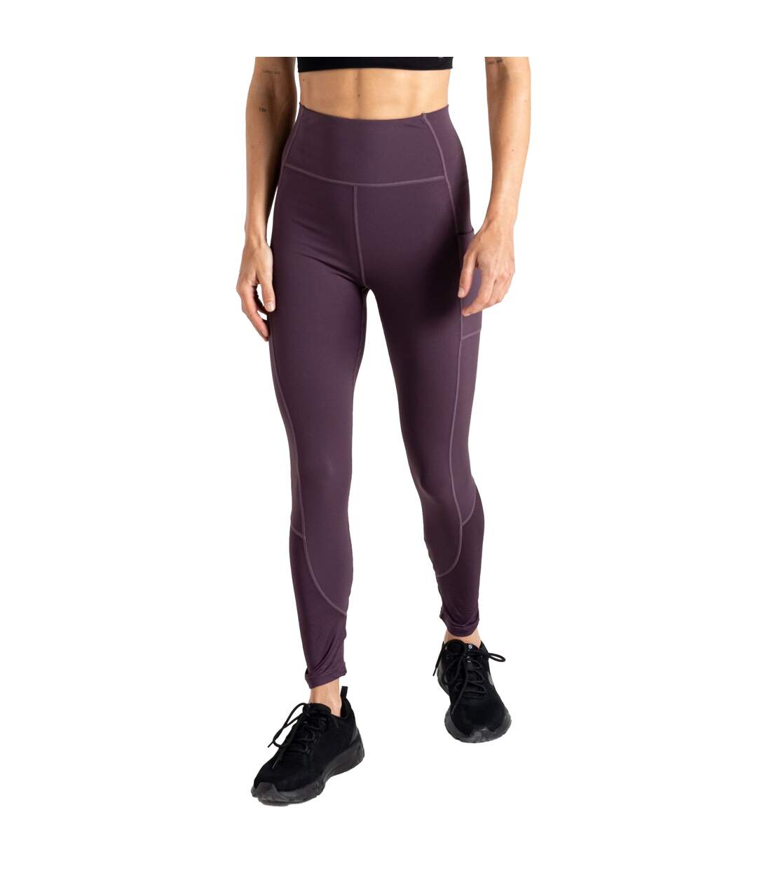 Womens/ladies Power Leggings Deep Plum Dare 2B-1