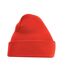 Bonnet Motif/style Uni Original Adulte Rouge Feu Beechfield-1