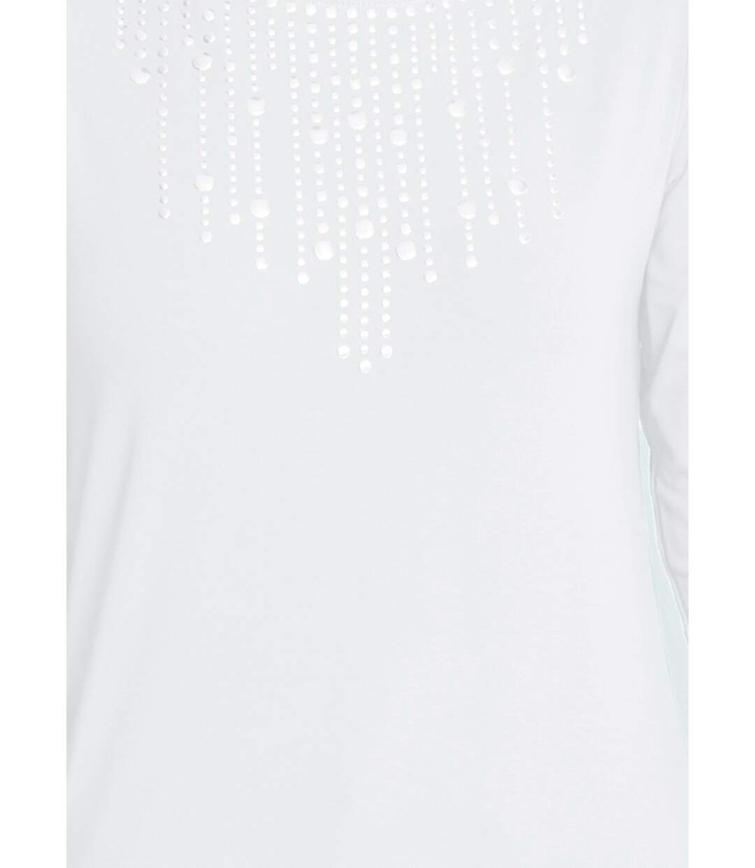 T-shirt manches 3/4 clouté fantaisie-4
