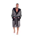 Robe De Chambre Homme Gris Noir Keanu-4