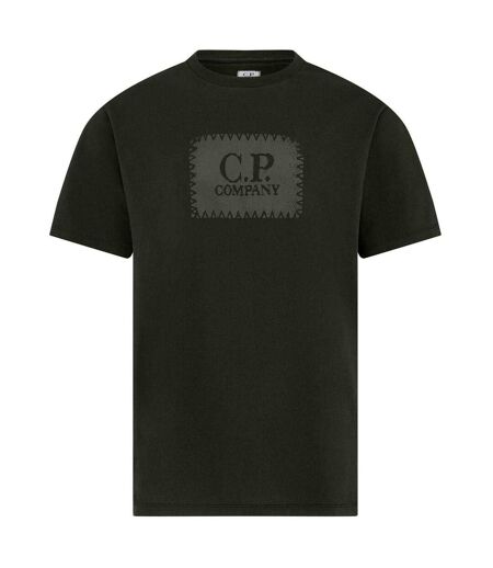 Mens Block Logo Short-sleeved T-shirt Ivy Green C.P. Company