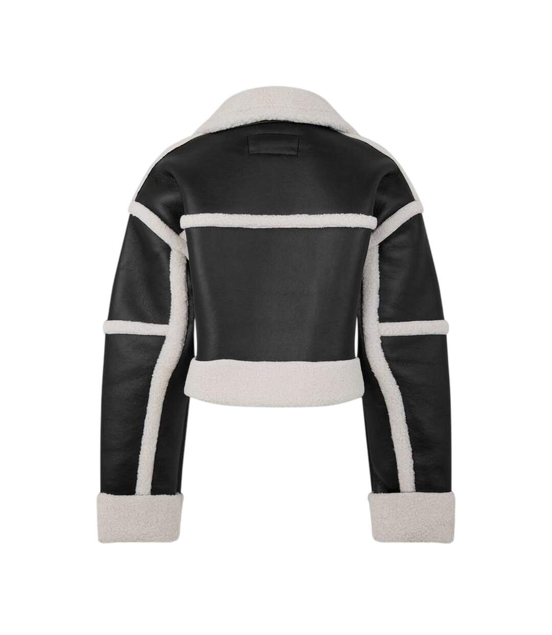 Womens/ladies Borg Trim Relaxed Fit Jacket Black Jack Wills-3