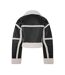 Womens/ladies Borg Trim Relaxed Fit Jacket Black Jack Wills-3