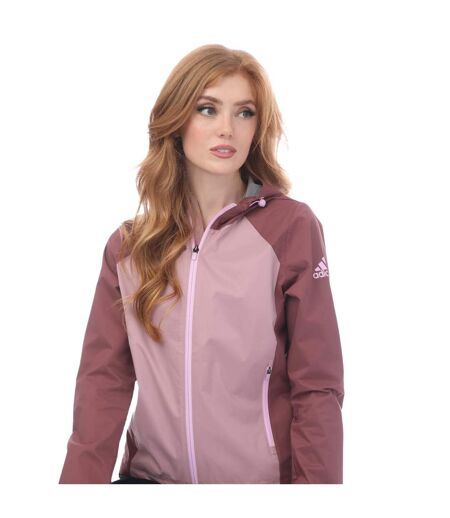 Womens/ladies provisional golf jacket burgundy Adidas